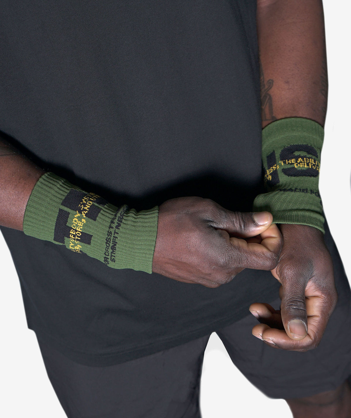"DOWNTOWN" Wrist Bands - Military Green