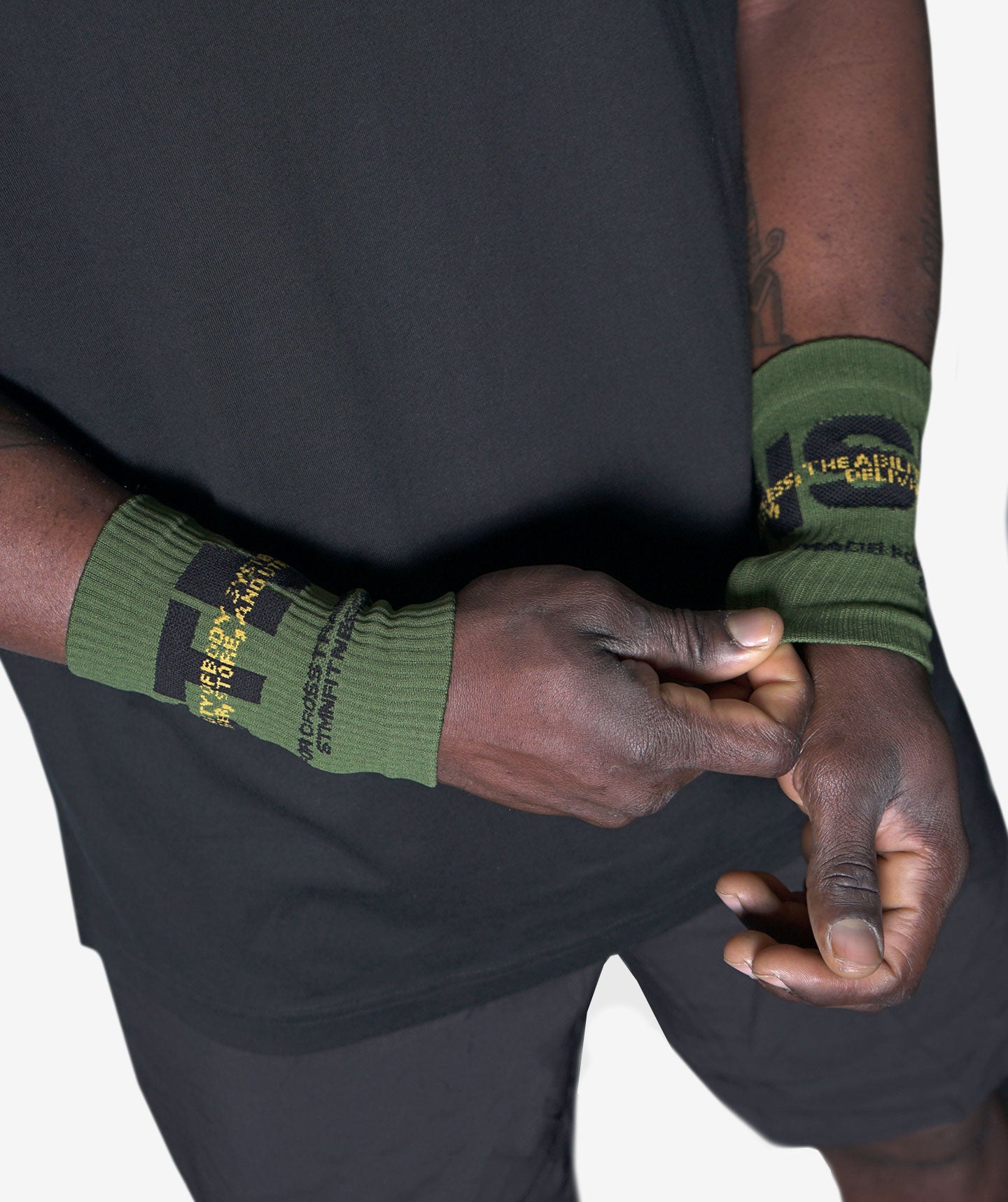 "DOWNTOWN" Wrist Bands - Military Green